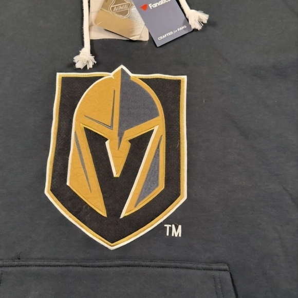 Fanatics Vegas Golden Knights NHL Hockey Black/Gray LaceUp Hoodie Mens Size XXL - Picture 7 of 10